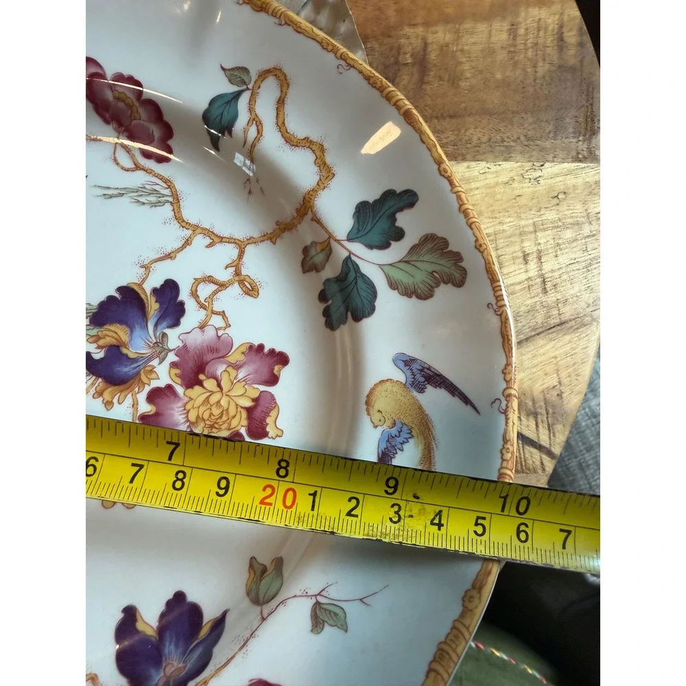 Wedgwood Devon Rose Georgetown Chinoiserie Japonesque England Floral Bird 5pc